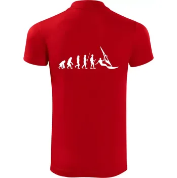 Pánská košile Evoluce Windsurfing - Polokošile Victory sportovní (dresovina) - S ( Červená )