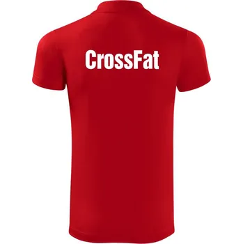 Pánská košile CrossFat - Polokošile Victory sportovní (dresovina) - 2XL ( Červená )