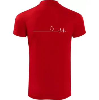 Pánská košile Poker EKG kule kára - Polokošile Victory sportovní (dresovina) - 2XL ( Červená )