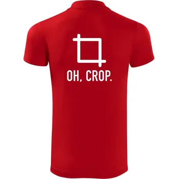 Pánská košile Oh, crop - Polokošile Victory sportovní (dresovina) - S ( Červená )