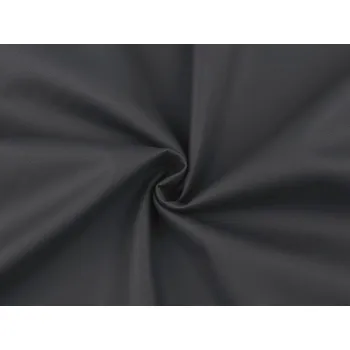 Koženka extra soft dekorační / oděvní podlepená fleecem METRÁŽ - 5 (515 g/m²) antracit