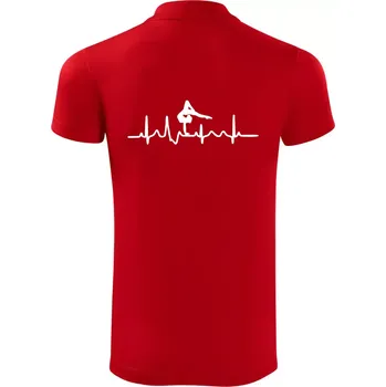 Pánská košile EKG tanec - na rukou - Polokošile Victory sportovní (dresovina) - XL ( Červená )