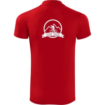 Pánská košile Bike park postava - Polokošile Victory sportovní (dresovina) - M ( Červená )