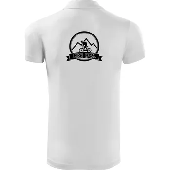 Pánská košile Bike park postava - Polokošile Victory sportovní (dresovina) - L ( Bílá )