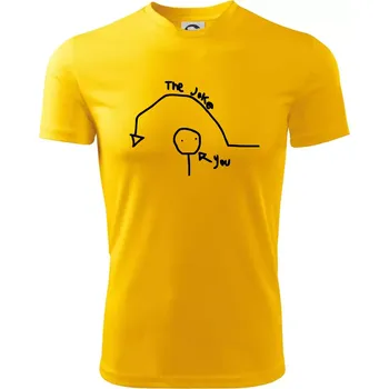 Chlapecké tričko Vtip a ty - Dětské triko sportovní (dresovina) - 146 cm/10 let ( Žlutá )