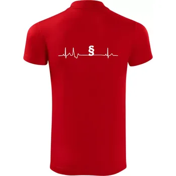 Pánská košile Paragraf EKG - právník a advokát - Polokošile Victory sportovní (dresovina) - S ( Červená )