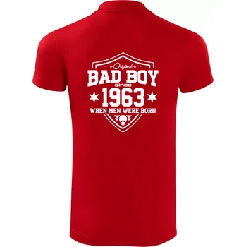Pánská košile Bad boy since 1963 - Polokošile Victory sportovní (dresovina) - XL ( Červená )