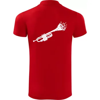 Pánská košile Trubka noty - Polokošile Victory sportovní (dresovina) - XL ( Červená )