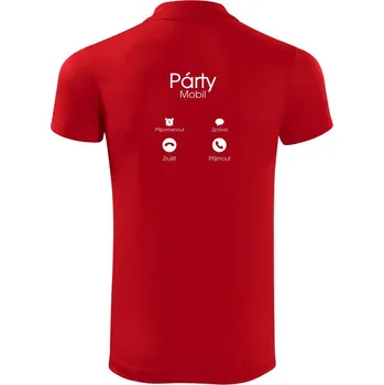 Pánská košile Party volá - Polokošile Victory sportovní (dresovina) - 3XL ( Červená )