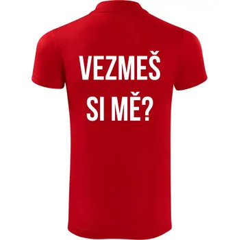 Pánská košile Zásnuby - Polokošile Victory sportovní (dresovina) - L ( Červená )