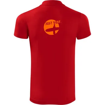 Pánská košile Just Surf - Polokošile Victory sportovní (dresovina) - L ( Červená )