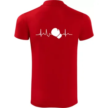 Pánská košile EKG box rukavice - Polokošile Victory sportovní (dresovina) - 3XL ( Červená )