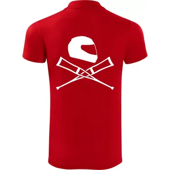 Pánská košile Silniční helma / berle - Polokošile Victory sportovní (dresovina) - 2XL ( Červená )