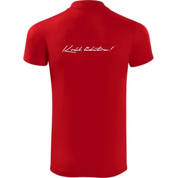 Pánská košile Řekni to - Král lidstva - Polokošile Victory sportovní (dresovina) - XL ( Červená )