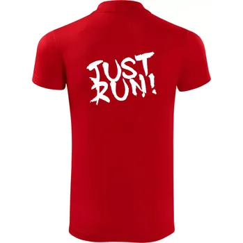 Pánská košile Just run - Polokošile Victory sportovní (dresovina) - 3XL ( Červená )