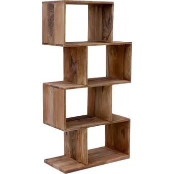 Knihovna Indický nábytek - Knihovna Rami 60x120x30 z indického masivu palisandr Only stain