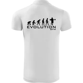 Pánská košile Evoluce Gym - Polokošile Victory sportovní (dresovina) - XL ( Bílá )