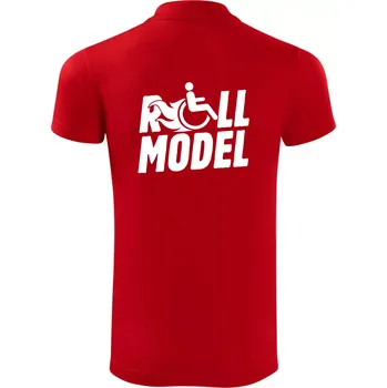 Pánská košile Roll model - Polokošile Victory sportovní (dresovina) - L ( Červená )