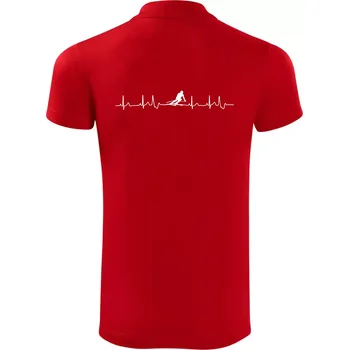 Pánská košile Lyžař EKG - Polokošile Victory sportovní (dresovina) - 3XL ( Červená )