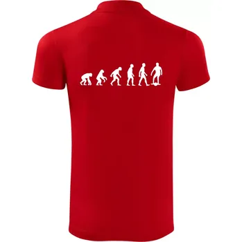 Pánská košile Evoluce onewheel - Polokošile Victory sportovní (dresovina) - M ( Červená )