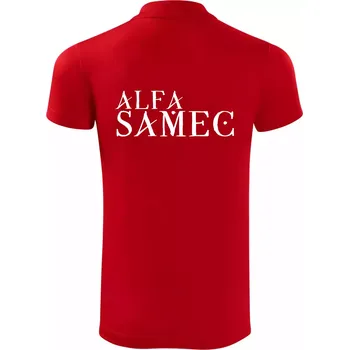 Pánská košile Alfa Samec - Polokošile Victory sportovní (dresovina) - L ( Červená )