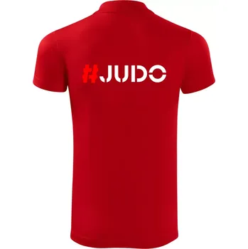Pánská košile Judo Hashtag - Polokošile Victory sportovní (dresovina) - 3XL ( Červená )