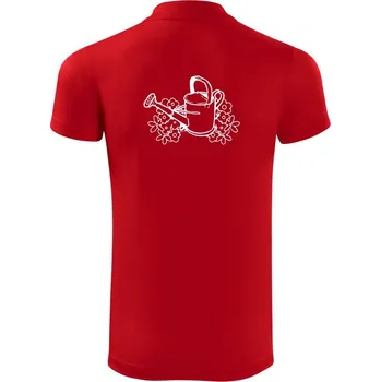 Pánská košile Konev a květiny - Polokošile Victory sportovní (dresovina) - XL ( Červená )