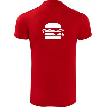 Pánská košile Hamburger ikona - Polokošile Victory sportovní (dresovina) - M ( Červená )