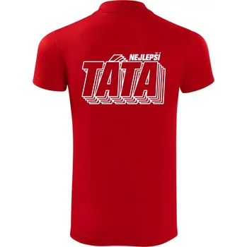 Pánská košile Nápis nejlepší táta - Polokošile Victory sportovní (dresovina) - 2XL ( Červená )