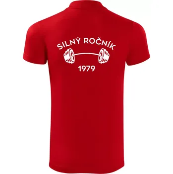 Pánská košile Silný ročník - Letopočet 1979 - Polokošile Victory sportovní (dresovina) - M ( Červená )