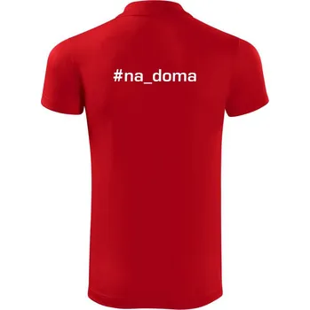 Pánská košile #na_doma - Polokošile Victory sportovní (dresovina) - S ( Červená )