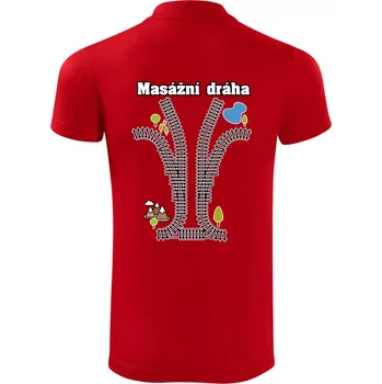 Pánská košile Masážní dráha - Polokošile Victory sportovní (dresovina) - S ( Červená )