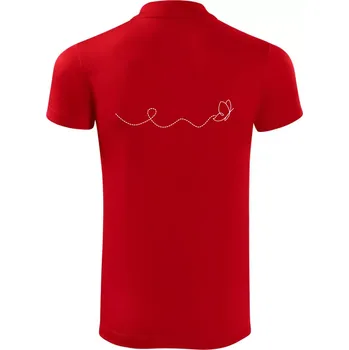 Pánská košile Dráha letu motýla - vlnovka - Polokošile Victory sportovní (dresovina) - L ( Červená )