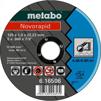 Řezný kotouč Metabo Novorapid Řezný kotouč 125 x 1,0 x 22,23 mm, ocel, TF 41 616506000 free_store_pickup