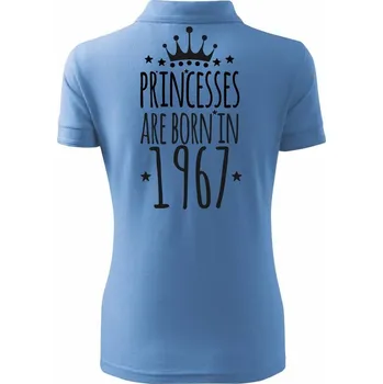 Princesses are born in 1967 - Polokošile dámská Pique Polo - 3XL ( Pyžamově modrá )