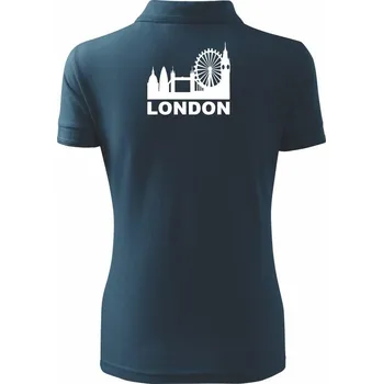 London Silueta - Polokošile dámská Pique Polo - 2XL ( Námořní modrá (téměř černá) )