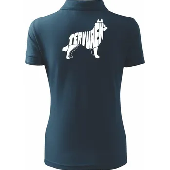 Belgický ovčák - Polokošile dámská Pique Polo - XS ( Námořní modrá (téměř černá) )