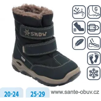 Dámská zdravotní obuv SANTÉ IC/884319 BLU zimní obuv vel.21-29, --- - 22