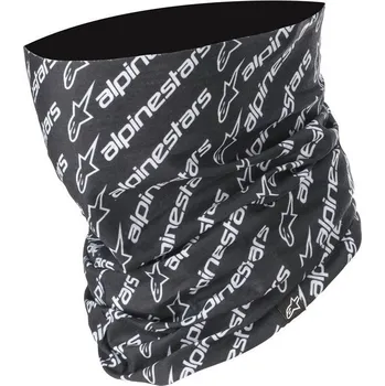 Pánské tričko nákrčník Alpinestars Linear Neck Tube black/white