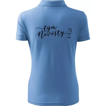 Tým nevěsty bílé víno - Polokošile dámská Pique Polo - XS ( Pyžamově modrá )