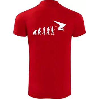 Pánská košile Evoluce rogalo - Polokošile Victory sportovní (dresovina) - M ( Červená )