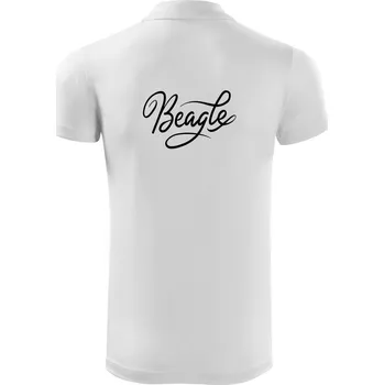 Pánská košile Beagle - nápis okrasný - Polokošile Victory sportovní (dresovina) - 3XL ( Bílá )