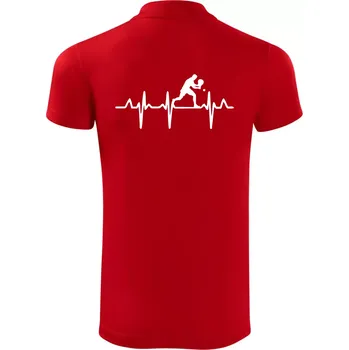 Pánská košile EKG stolní tenista stojící - Polokošile Victory sportovní (dresovina) - 3XL ( Červená )