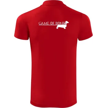 Pánská košile Jezevčík Game of bones - Polokošile Victory sportovní (dresovina) - 3XL ( Červená )
