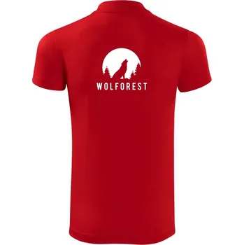Pánská košile Wolforest - Polokošile Victory sportovní (dresovina) - 2XL ( Červená )