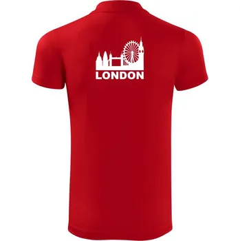 Pánská košile London Silueta - Polokošile Victory sportovní (dresovina) - L ( Červená )