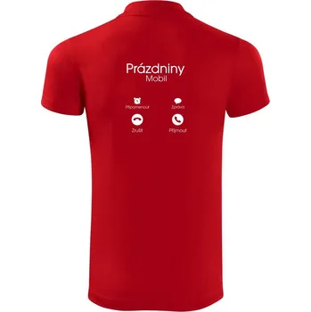 Pánská košile Prázdniny volají - Polokošile Victory sportovní (dresovina) - M ( Červená )