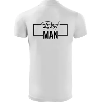 Pánská košile Trika na rozlučku ve čtverci - Best man - Polokošile Victory sportovní (dresovina) - M ( Bílá )