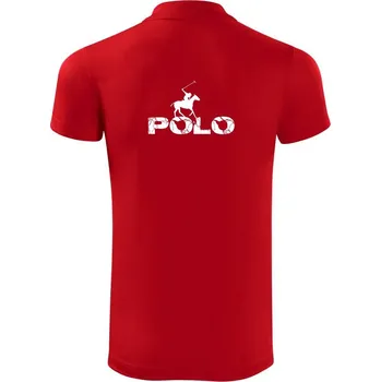 Pánská košile Polo blesk - Polokošile Victory sportovní (dresovina) - S ( Červená )