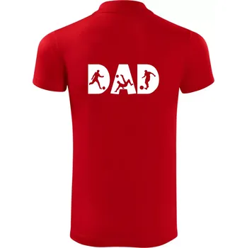 Pánská košile Football dad - Polokošile Victory sportovní (dresovina) - S ( Červená )